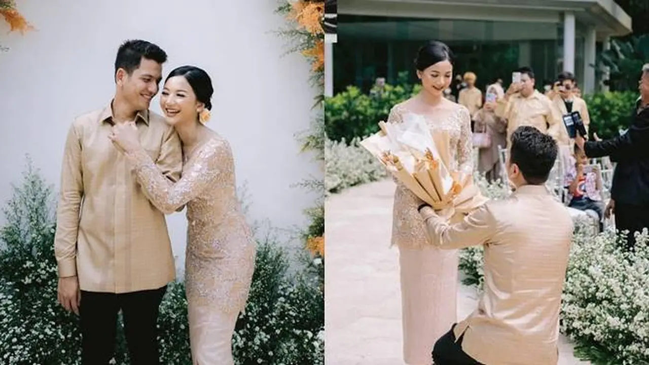 Penuh Kebahagiaan, Ini 7 Momen Lamaran Resmi Glenca Chysara dan Rendi Jhon