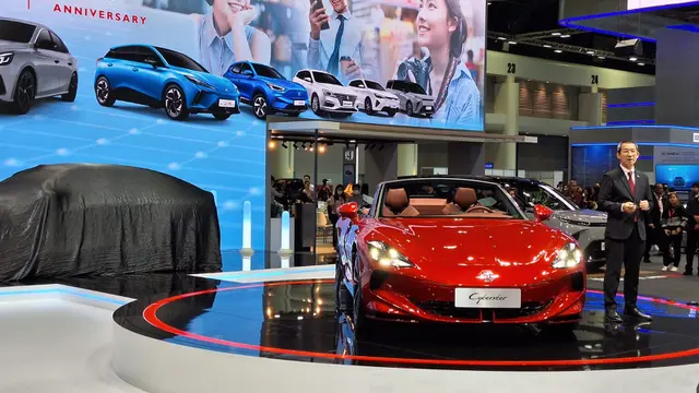 MG Luncurkan Cyberster di Motor Expo 2023 (Arief A/Liputan6.com)