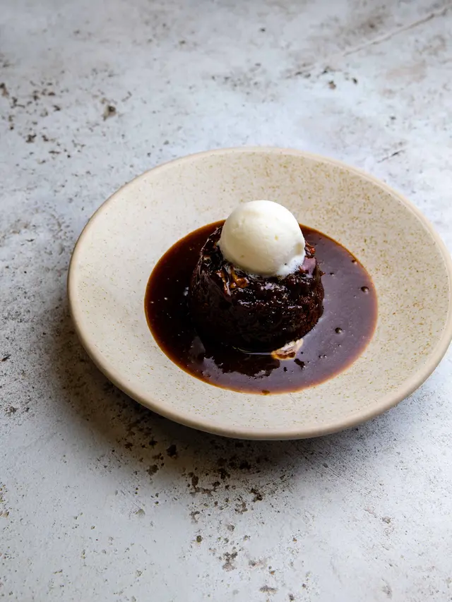 Puding cokelat