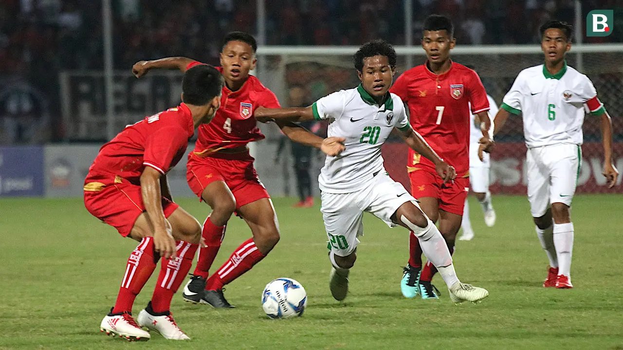Timnas Myanmar U-16 vs Timnas Indonesia U-16