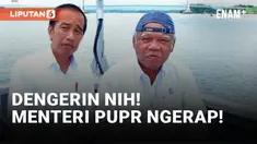 Menteri PUPR Basuki Hadimuljono kembali menjadi bahan perbincangan usai akun Twitter Kementerian PUPR mengunggah video Basuki sedang ngerap.