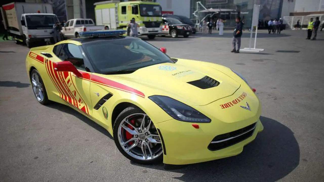 Cuma di Dubai, Chevrolet Corvette Stingray Jadi Mobil Damkar