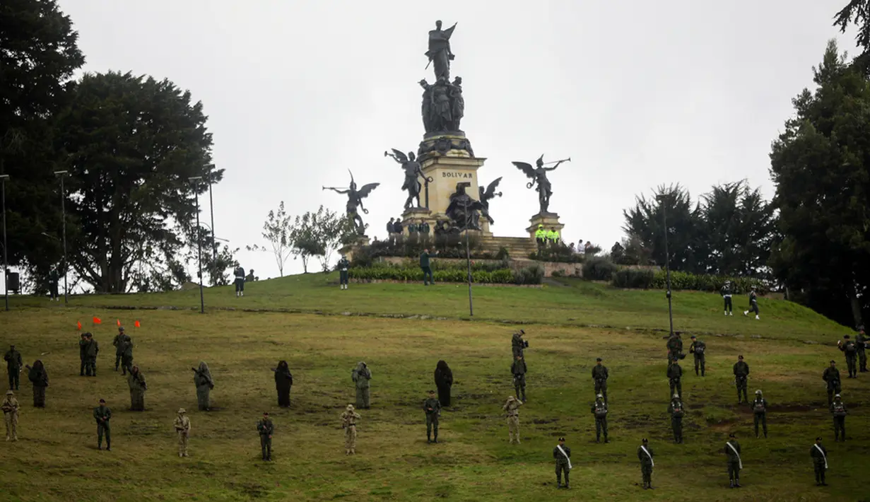 Hari Pertempuran Boyacá dirayakan setiap tanggal 7 Agustus setiap tahun di Kolombia. (AP Photo/Ivan Valencia)