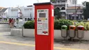 Mesin parkir meter terlihat di kawasan Kota Tua, Jakarta, Rabu (18/7). 13 Terminal Parkir Elektronik (TPE) atau mesin parkir meter dipasang di kawasan tersebut guna mengantisipasi membludaknya kendaraan yang parkir. (Liputan6.com/Immanuel Antonius)