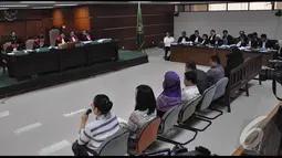 Sejumlah saksi dihadirkan dalam sidang kasus Hambalang dengan terdakwa Anas Urbaningrum, Pengadilan Tipikor, Jakarta, Kamis (14/8/2014) (Liputan6.com/Miftahul Hayat)