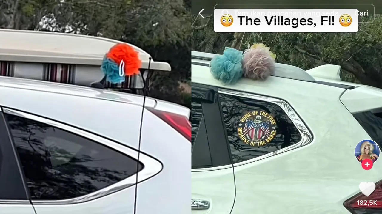 Sponge jadi penanda di mobil yang ada di Florida AS