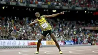 Usain Bolt meraih medali emas dengan mengalahkan rival terberatnya, Justin Gatlin.
