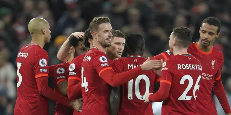 Liverpool Pesta Enam Gol ke Gawang Leeds United