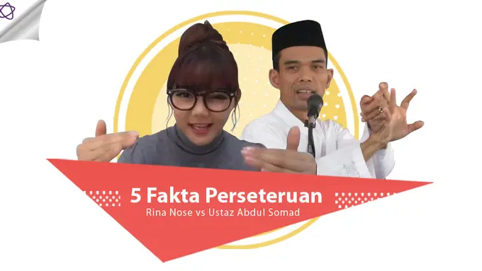 [Bintang] 5 Fakta Perseteruan Rina Nose vs Ustaz Abdul Somad