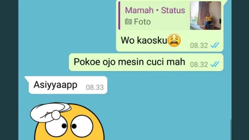 chat nyeleneh emak-emak