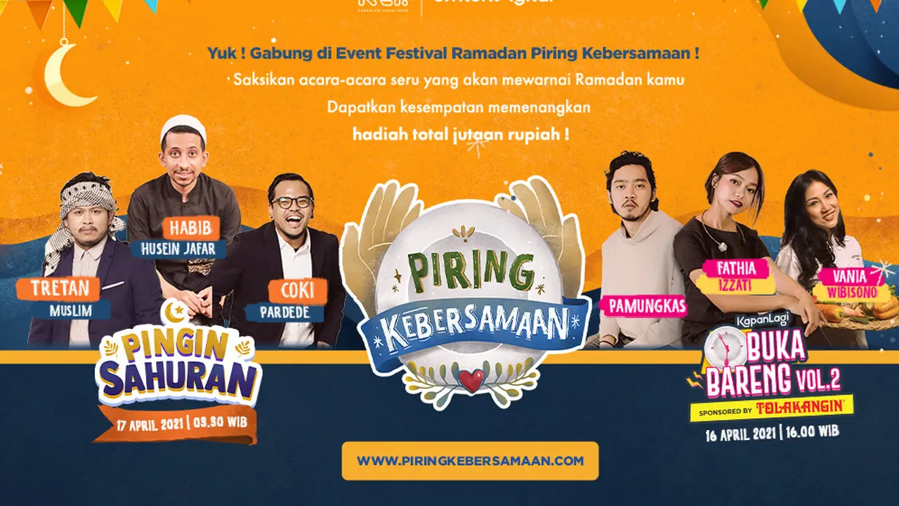 KLY siap persembahkan  program Piring Kebersamaan dalam Festival Ramadan 2021 (dok.KLY)