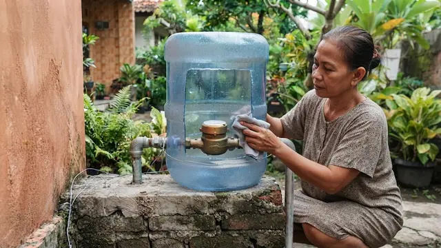 Pemeriksaan dan Pemeliharaan Pelindung pada Meteran Air