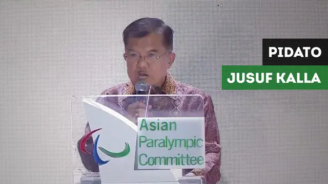 Berita video wakil presiden Indonesia Jusuf Kalla memberi ucapan terimakasih di acara penutupan Asian Para Games, Sabtu (13/10/2018).
