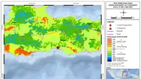 Peta tapak lokal gempa bumi berkekuatan M6.0 di barat laut Pohuwato, Gorontalo. (sumber gambar: PVMBG Badan Geologi)