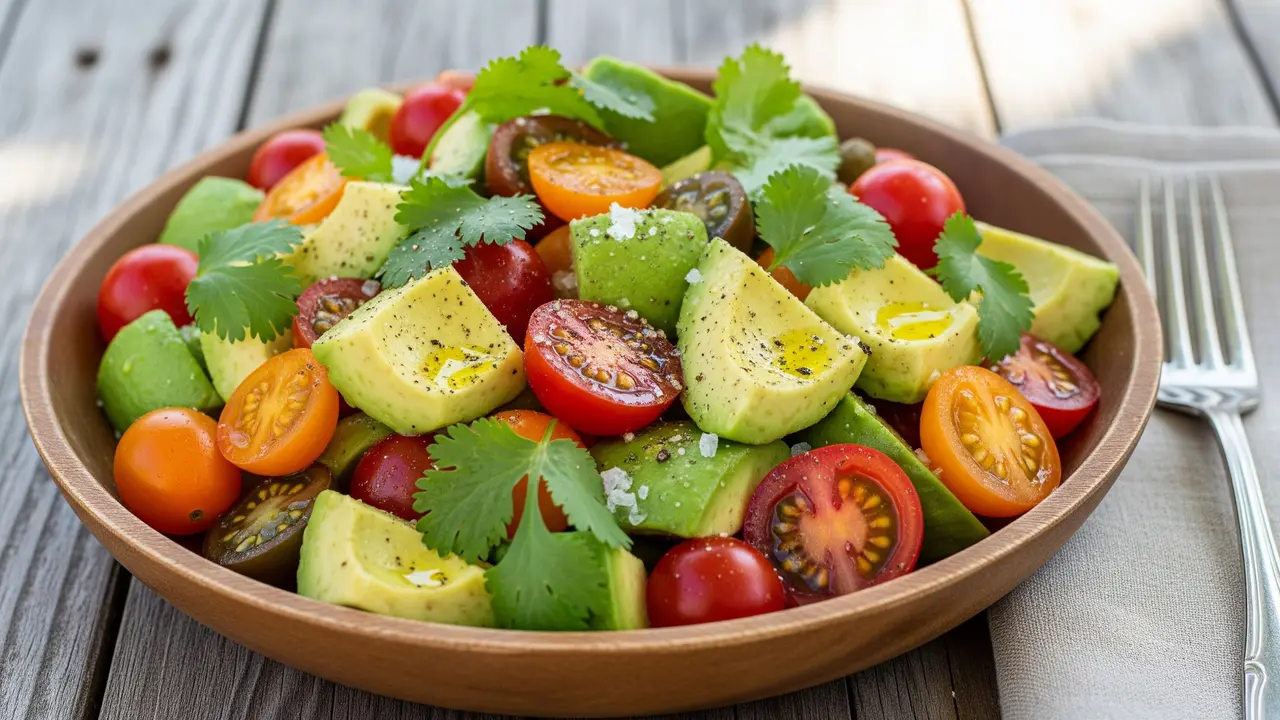 Cara Membuat Salad Alpukat dan Tomat Segar