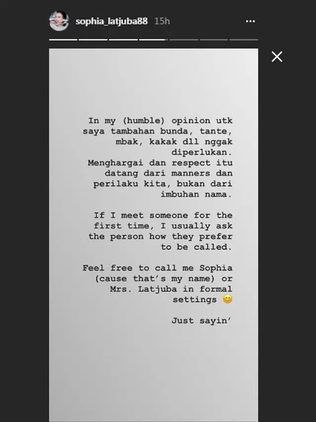 [Bintang] Sophia Latjuba