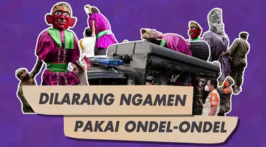Pemprov DKI Jakarta larang atribut Ondel-Ondel dipakai untuk mengamen.