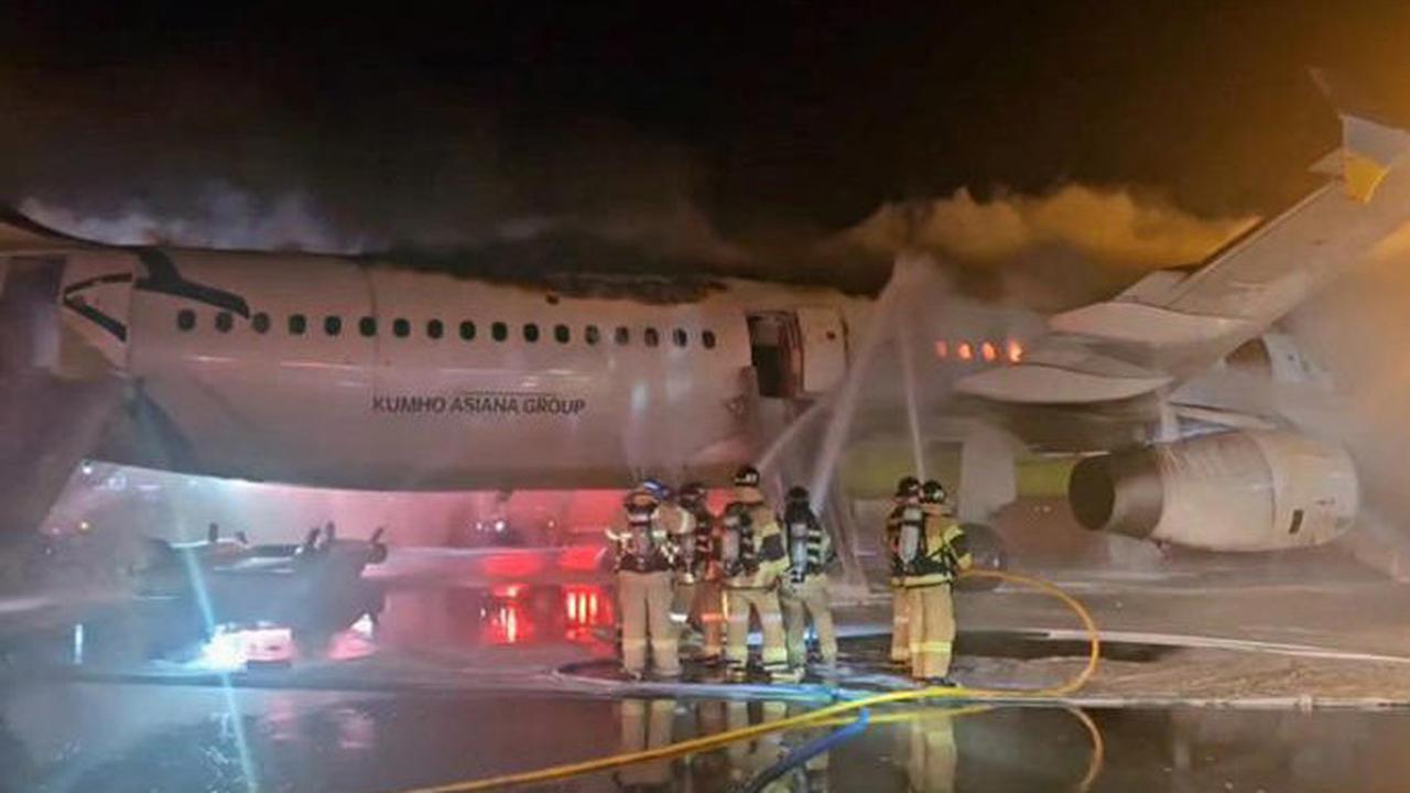 Pesawat Air Busan Terbakar Saat Persiapan Terbang Menuju Hong Kong, Sumber Api Masih Simpang Siur