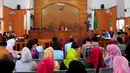 Suasana sidang lanjutan praperadilan Suryadharma Ali (SDA) beragendakan keterangan saksi ahli dari pihak KPK di PN Jakarta Selatan, Senin (6/4/2015).(Liputan6.com/Yoppy Renato) 