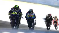 Pembalap Movistar Yamaha, Valentino Rossi. (Twitter/Yamaha MotoGP)