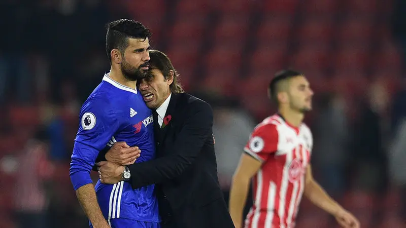 Diego Costa dan Antonio Conte