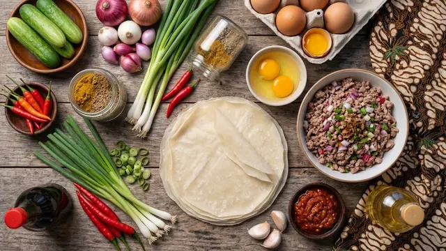 Resep Martabak Telur Mini Kulit Lumpia