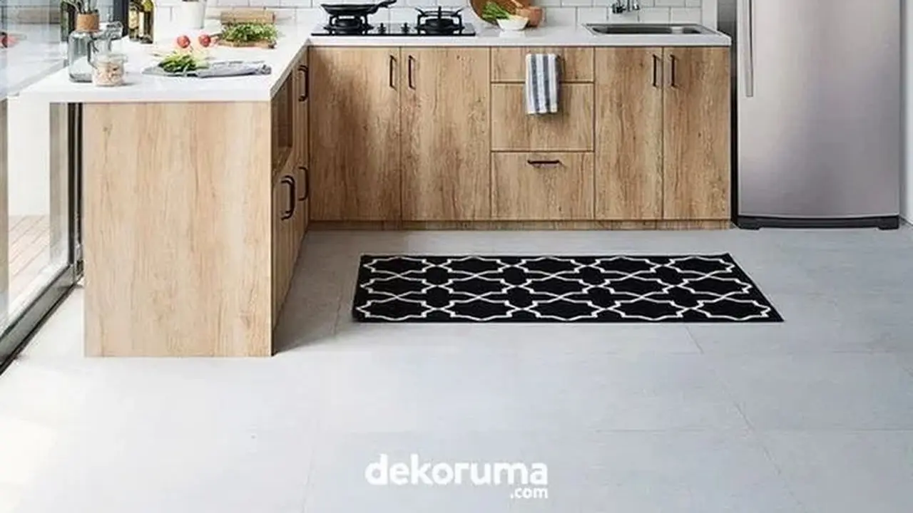 Dapur Letter L Minimalis Modern