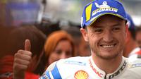Jack Miller harus puas finis di posisi empat pada MotoGP Prancis akhir pekan lalu (JEAN-FRANCOIS MONIER / AFP)