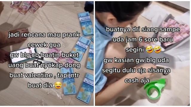 Wanita Ini Kena Prank Bikin Buket Uang Rp 40 Juta Untuk Sang Ibu Ternyata Kado Spesial Pacar Hot Liputan6 Com Mulai buat bantal custom foto kamu sekarang! wanita ini kena prank bikin buket uang