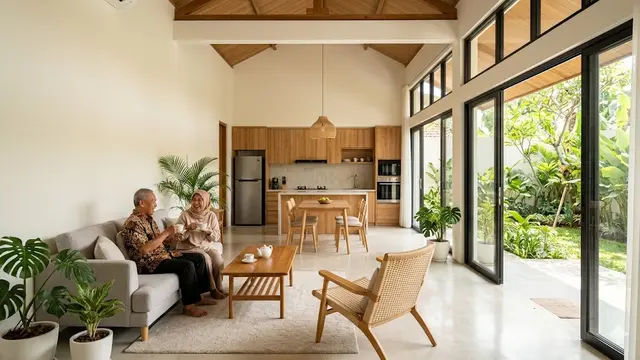 10 Desain Rumah 1 Lantai untuk Pasangan Lansia Hemat Biaya, Nyaman di Usia Senja