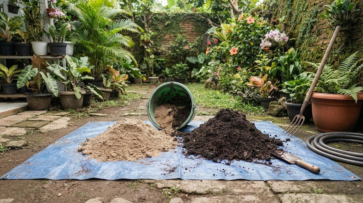 Takaran Ideal Campuran Pasir dan Kompos