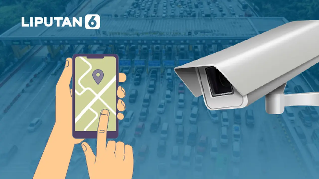 Banner Infografis Cara Pantau Arus Mudik 2026 Via CCTV Online Jalan Tol.