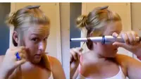 Gadis ini kehilangan sebagian rambutnya saat ingin membuat video tutorial megeriting rambut.