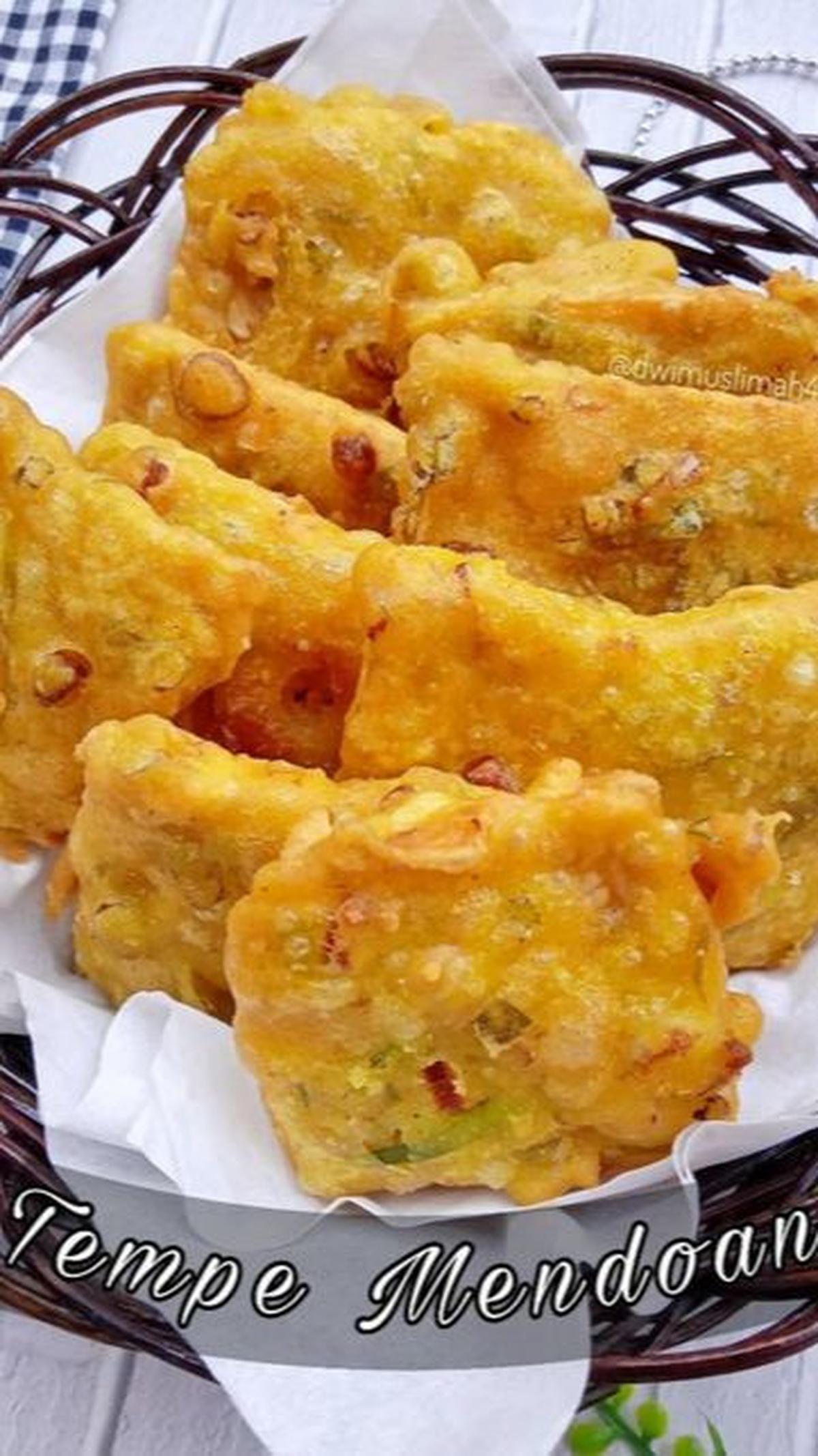 8. Resep Menu Lauk Buka Puasa: Tempe Mendoan<br>