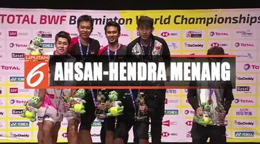 Mohammad Ahsan dan Hendra Setiawan berhasil juarai BWF World Championships 2019.