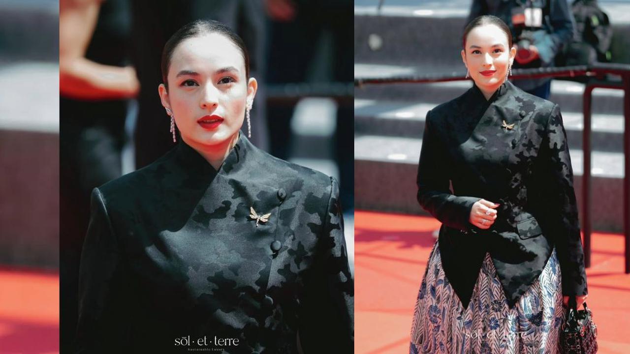 Inspirasi Model Kebaya Janggan Modern ala Chelsea Islan di Cannes Film Festival 2025, Anggun Memikat