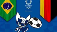 Banner Olimpiade Tokyo 2020 Brazil VS Jerman (Foto: Vidio)