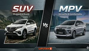 Ilustrasi mobil SUV vs MPV