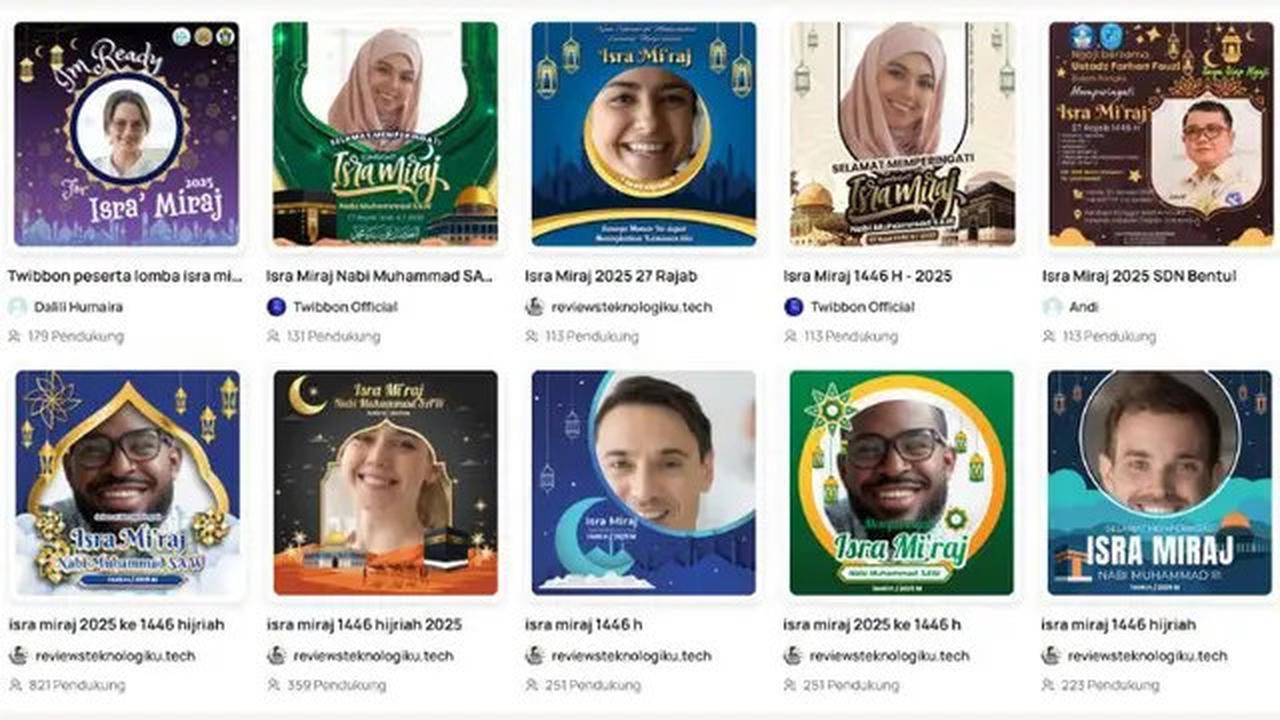 Kumpulan Link Twibbon Isra Miraj 2025, Pilihan Terbaik untuk Media Sosial
