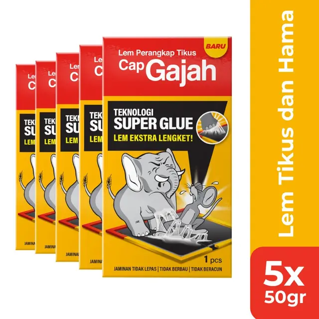 Lem Perangkap Tikus Cap Gajah (Sumber : Tokopedia)
