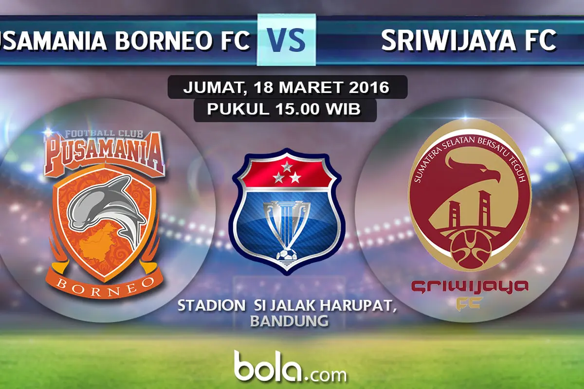 Pusamania Borneo FC vs Sriwijaya FC, Piala Bhayangkara (bola.com/Rudi Riana)