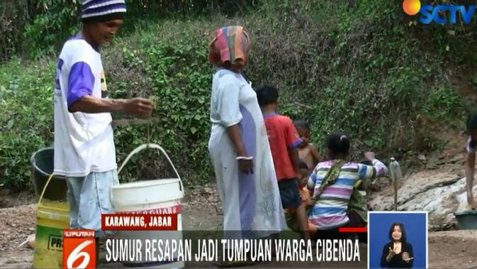 Sumur di Tengah Kebun Jadi Andalan Warga Karawang Dapat Air Bersih