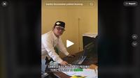 Video aksi Wakil Bupati Lampung Tengah, Ardito Wijaya sidak ke sebuah kantor kecamatan viral di media sosial. (TikTok @barakcodam)