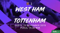 Premier League: West Ham United vs Tottenham Hotspur. (Bola.com/Dody Iryawan)