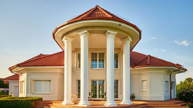 Contoh Rumah 1 Lantai Desain Klasik Modern (AI)