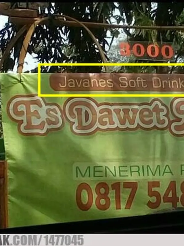 spanduk bahasa inggris