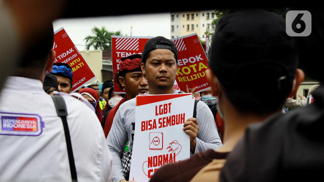 Aksi Tolak LGBT di Depok