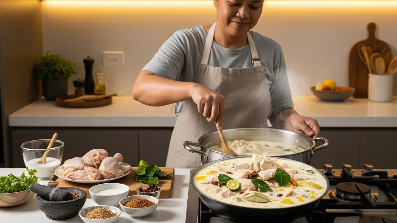 Membuat Opor Putih Ayam
