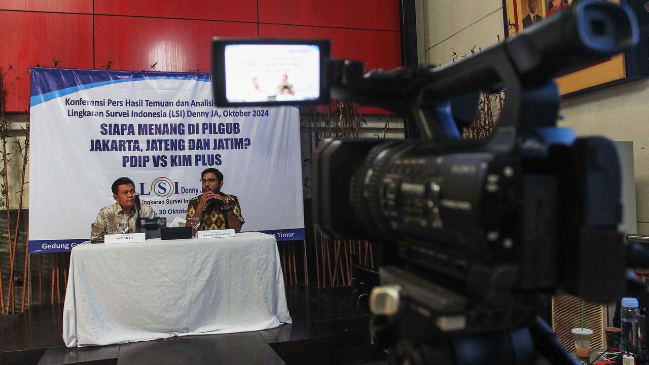 LSI Denny JA paparkan hasil Survei Pilkada Jakarta 2024