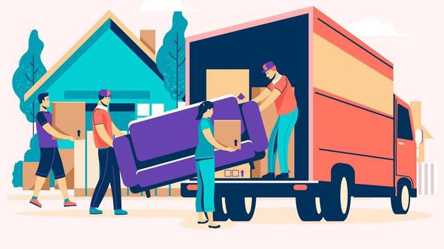 Ilustrasi pindah rumah